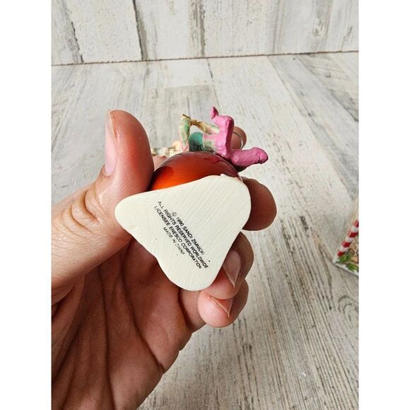 Enesco tiddles elf ornament Sandi zimnicki North Pole village figurine vintage r - Picture 7 of 8